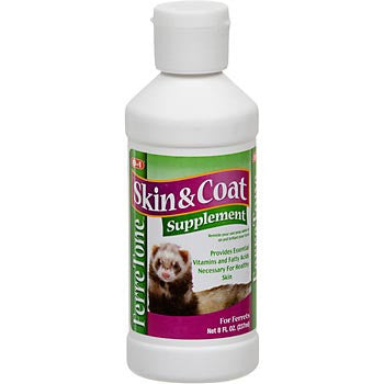 8 in 1 Ferretone Skin & Coat Liquid Supplement; 2 sizes available