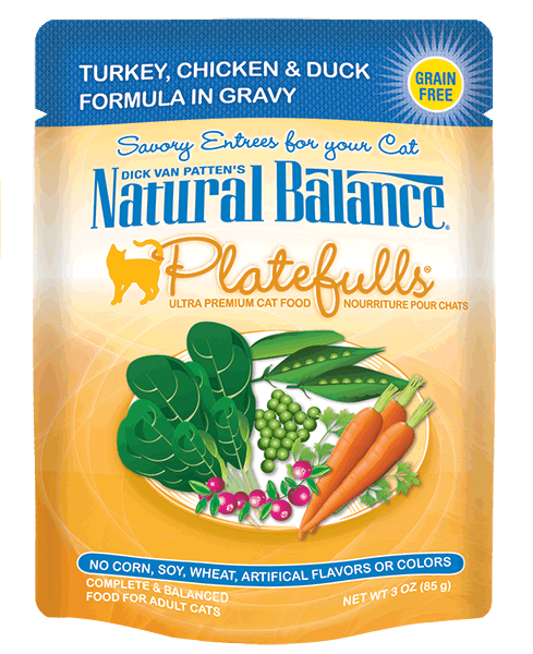 Natural Balance Platefulls Soft Cat Food Pouches Available in a