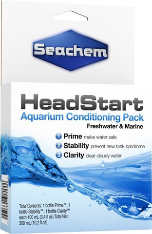 Seachem HeadStart Aquarium Conditioning Pack 3x100ml