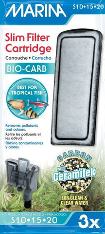 Marina Bio-Carb Slim Filter Cartridge, Carbon