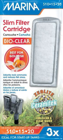 Marina Bio-Clear Slim Filer Cartridge, Zeolite