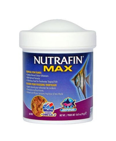 Nutrafin Max Tropical Fish Flakes; Available in 4 sizes