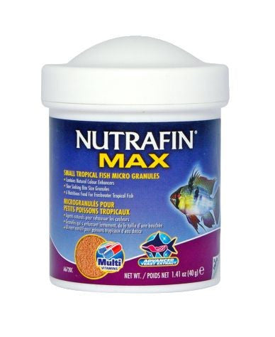 Nutrafin Max Small Tropical Fish Micro Granules; Available in 2 sizes