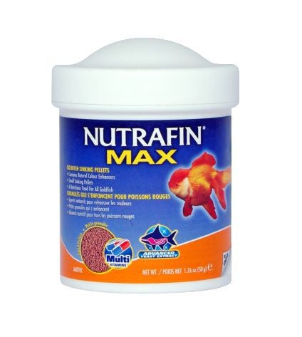 Nutrafin Max Goldfish Sinking Small Pellets; Available in 2 sizes