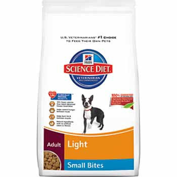 Science Diet Canine Adult Light Small Bites; 2 sizes available