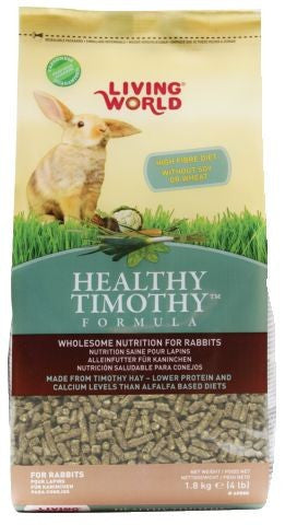 Living World Healthy Timothy Formula For Rabbits - 1.8 kg (4 lb)