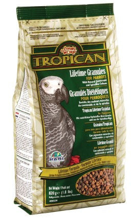 Tropican Lifetime Maintenance Parrot Granules; Available in 2 sizes