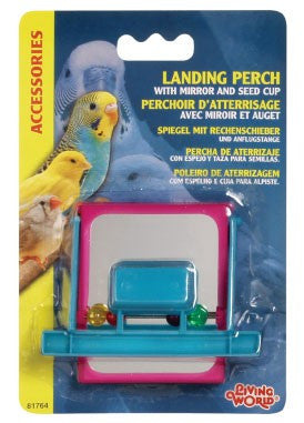Living World Landing Perch with Mirror