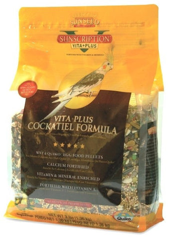 Sunseed Vita Plus Cockatiel Food 3 lbs