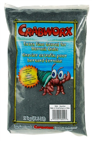 Crabworx Extra Fine Black Gravel - 2 kg (4.4 lb)