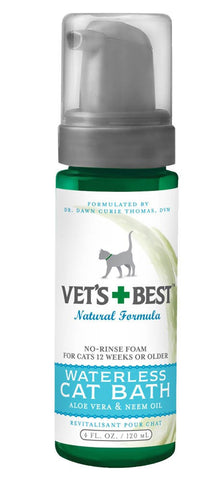 Vets Best Waterless Cat Bath 4 oz