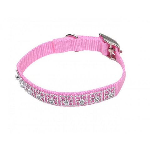 Nylon Jewelled Collar; available in 4 colours and 3 sizes.