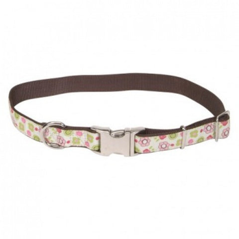 Pet Attire Ribbon Adjustable Collar; Floral Rose