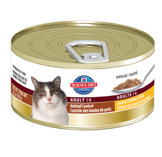 Science Diet Feline Adult Hairball Control Canned Formula 5.5oz