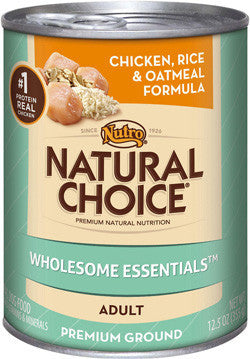 Nutro Natural Choice Adult Chicken, Rice and Oatmeal Formula Canned