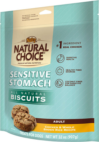 Nutro Natural Choice Sensitive Stomach Biscuits, 32 oz