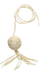 Ball w/string Catit Terra Toys with Catnip Natural Corn Husk