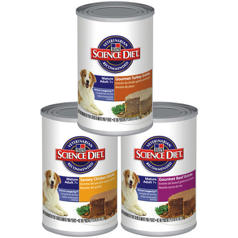 Science Diet Canine Mature Adult 7+ Canned Food; Available in 2 flavours