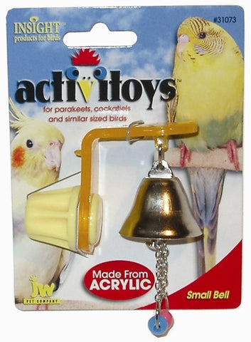 Insight Activitoys Small Bell Bird Toy Assorted 2.74" x 2" x 1.15