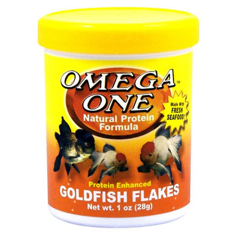 Omega One Goldfish Flakes; Available in 2 sizes