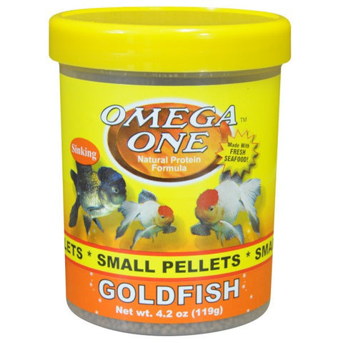 Omega One Sinking Goldfish Pellets; Available in small or medium pellets