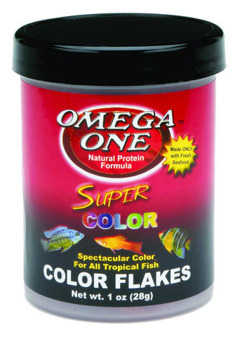 Omega One Super Color Flakes; Available in 2 sizes