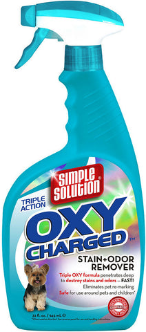 Simple Solution Oxy Charged Stain & Odor Remover; available in different styles.