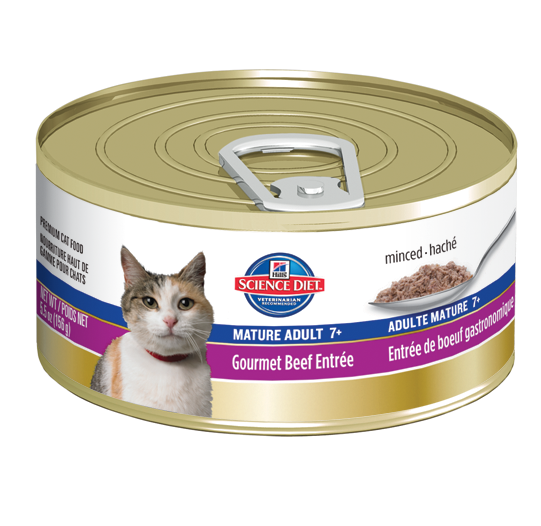 Beef Science Diet Feline Mature Adult 7+ Canned Food