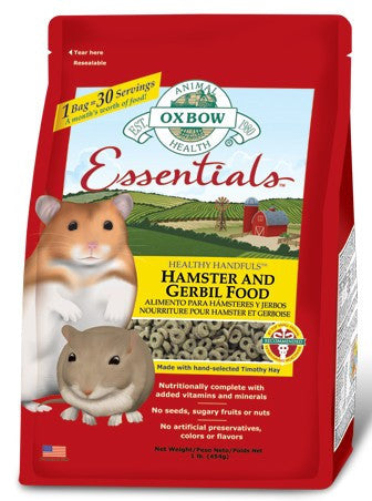 Oxbow Essentials Healthy Handfuls Hamster & Gerbil Food 1lb