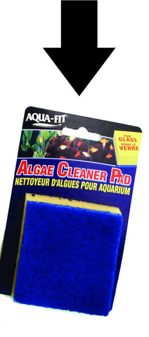 Aqua-Fit Algae Cleaner Pad for Glass Aquariums; Available in 2 sizes