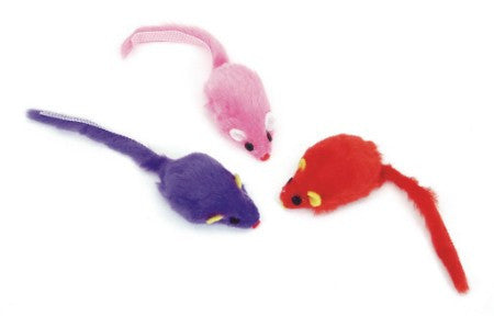 Rascals Faux Fur Mice Cat Toy