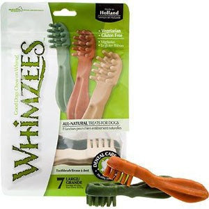 Whimzees Dental Chew Toothbrush; available in different sizes