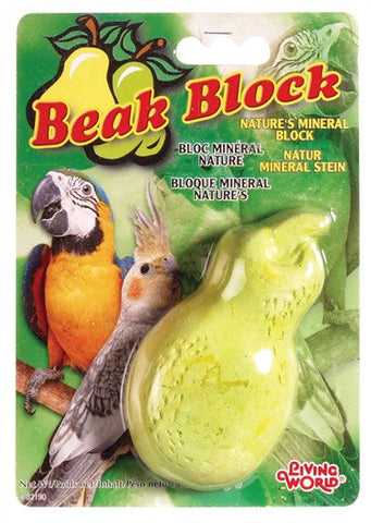 Living World Mineral Block for cockatiels - Pear design