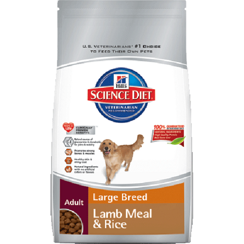 Science Diet Canine Adult Large Breed, Lamb Meal & Rice Recipe 33 lb