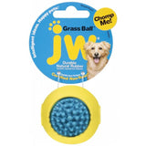 JW Pet Grass Ball Rubber Dog Toy; available in 3 sizes.