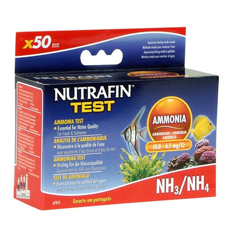 Nutrafin Ammonia Test Kit for Fresh and Saltwater Aquariums