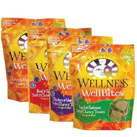 Wellness WellBites Dog Treats; available in 3 flavours.