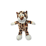 Knight Pet Crinkle Cheetah Plush Toys for Small Dogs
