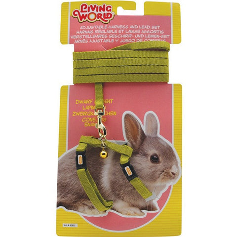 Living World Dwarf Rabbit Harness and Lead Set; 2 colours available
