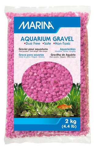 Marina Pink Decorative Aquarium Gravel - 2 kg (4.4 lb)