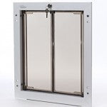 Large White Frame Plexidor Performance Pet Doors