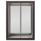 Brown Frame PlexiDor Wall Mount Performance Pet Doors
