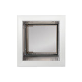 Small White PlexiDor Wall Mount Performance Pet Doors