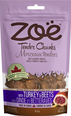 Turkey & Beets Zoe Tender Chunks Soft Dog Treats