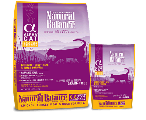 Natural Balance Alpha Grain Free Chicken, Turkey, Duck Cat Formula