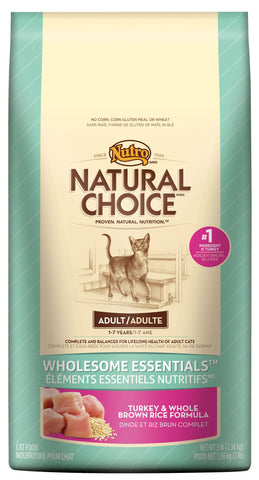 Nutro Natural Choice Wholesome Essentials Adult Cat Turkey and Brown Rice