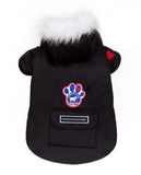 Canada Pooch Winter Wilderness Jacket in Black; available in several sizes.