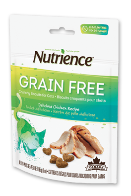 Delicious Chicken Nutrience Grain Free Crunchy Biscuits for Cats