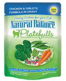 Chicken & Giblets Natural Balance Platefulls Soft Cat Food Pouches