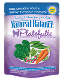 Cod, Chicken, sole & shrimp Natural Balance Platefulls Soft Cat Food Pouches